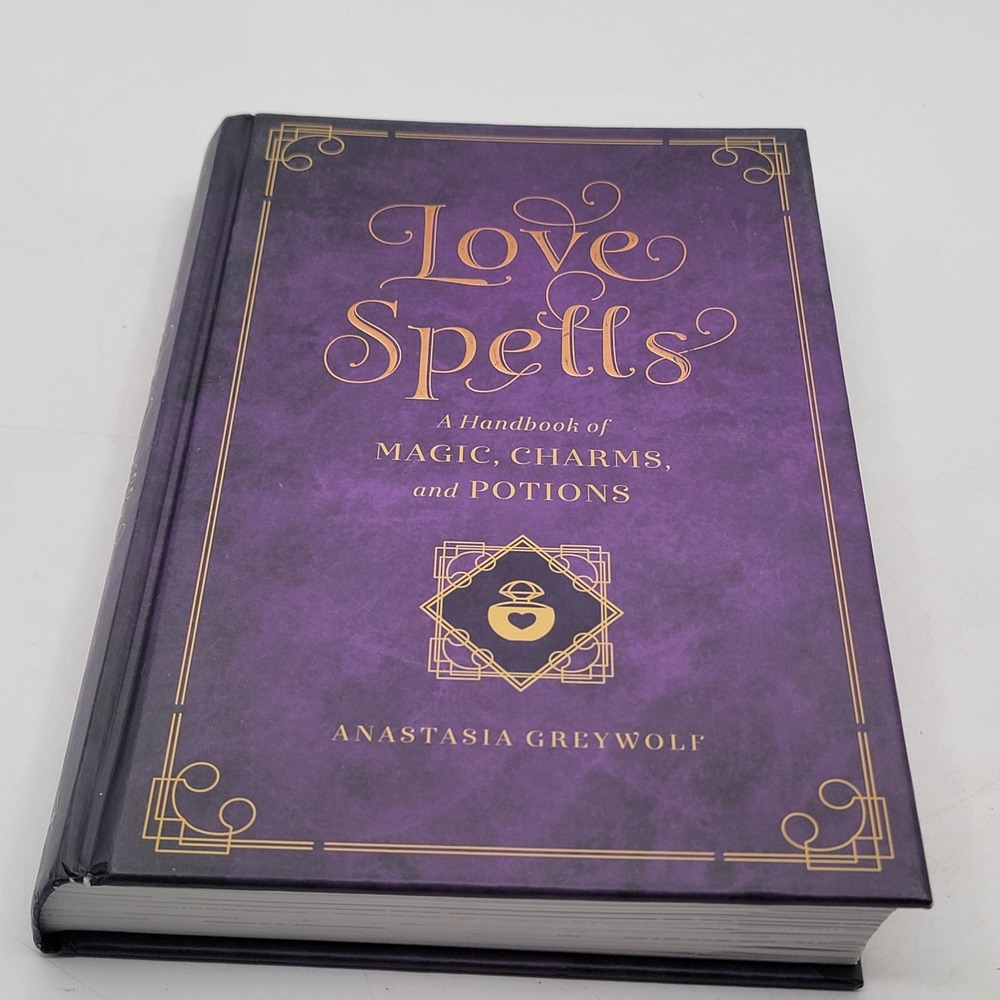 Anastasia Greywolf Love Spells Hardcover Handbook Magic Charms Potions Good